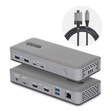 StarTech.com Docking Station USB-C Dual Monitor, HDMI 4K 60Hz, Ricarica Laptop 100W, Ethernet 1GbE, Senza Driver, Dock Multi-Monitor per Windows