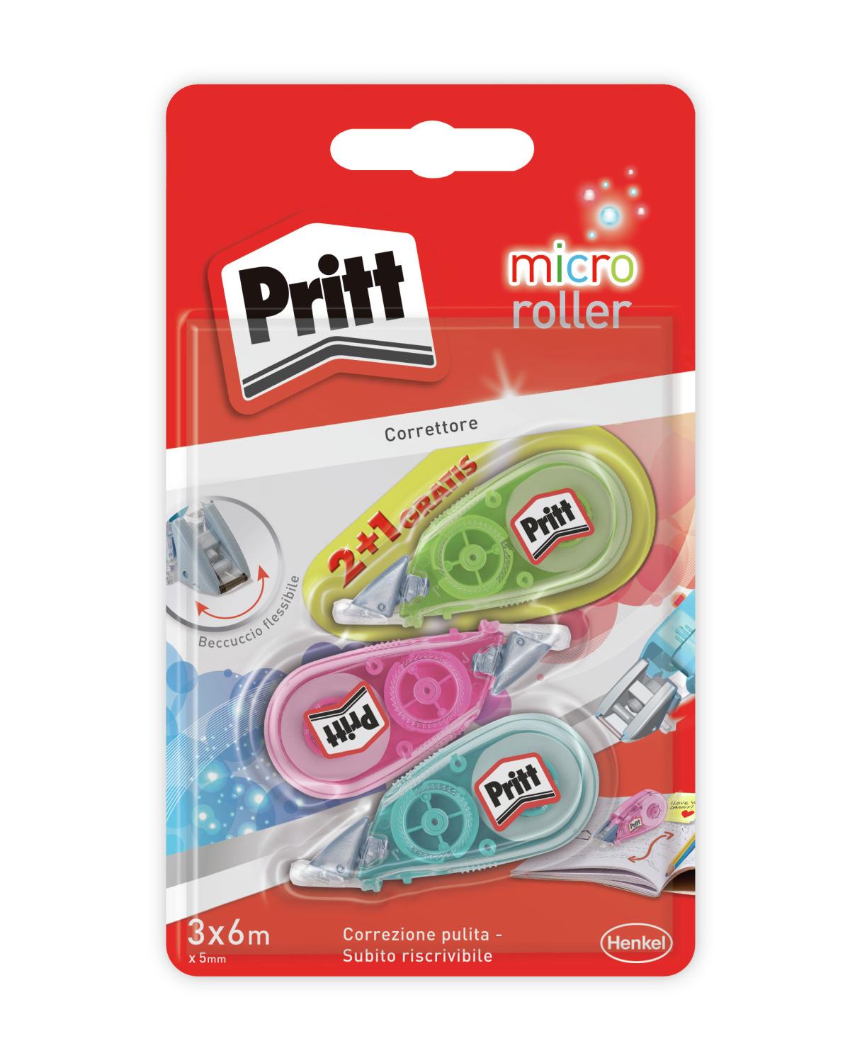 Pritt Correttore Micro Roller 5mmx6m - bl 3pz