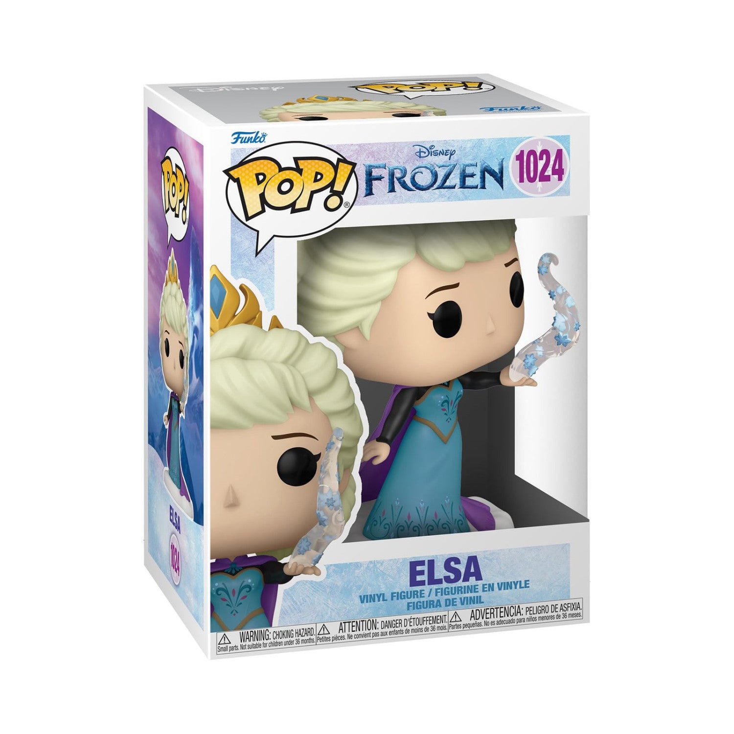 Funko Pop Disney Ultimate Princess Elsa Figura in Vinile 9,5 cm Modello 56350