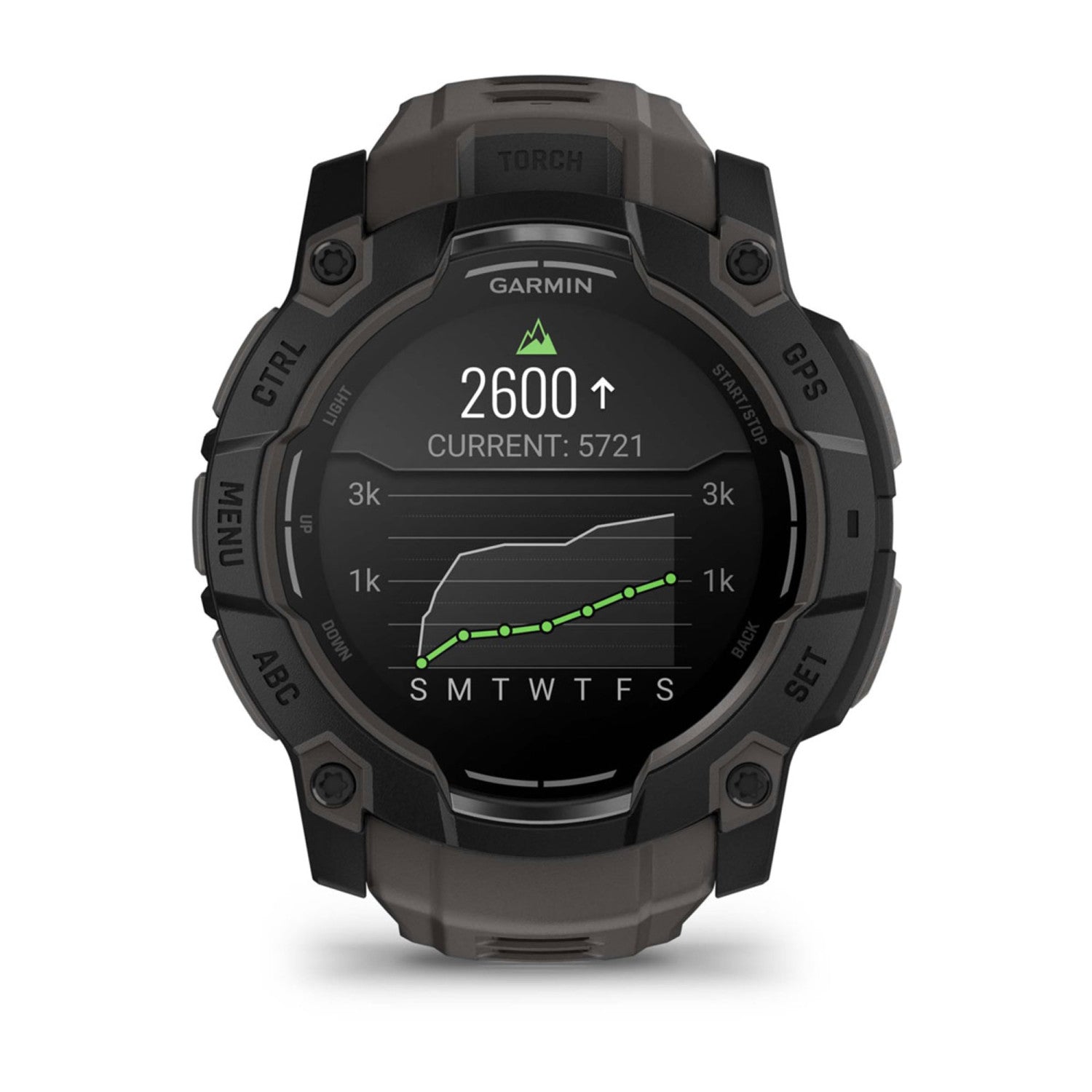 Garmin Instinct 3 AMOLED 3,3 cm (1.3 pollici) 50 mm Digitale 416 x 416 Pixel Touch screen Nero GPS (satellitare)