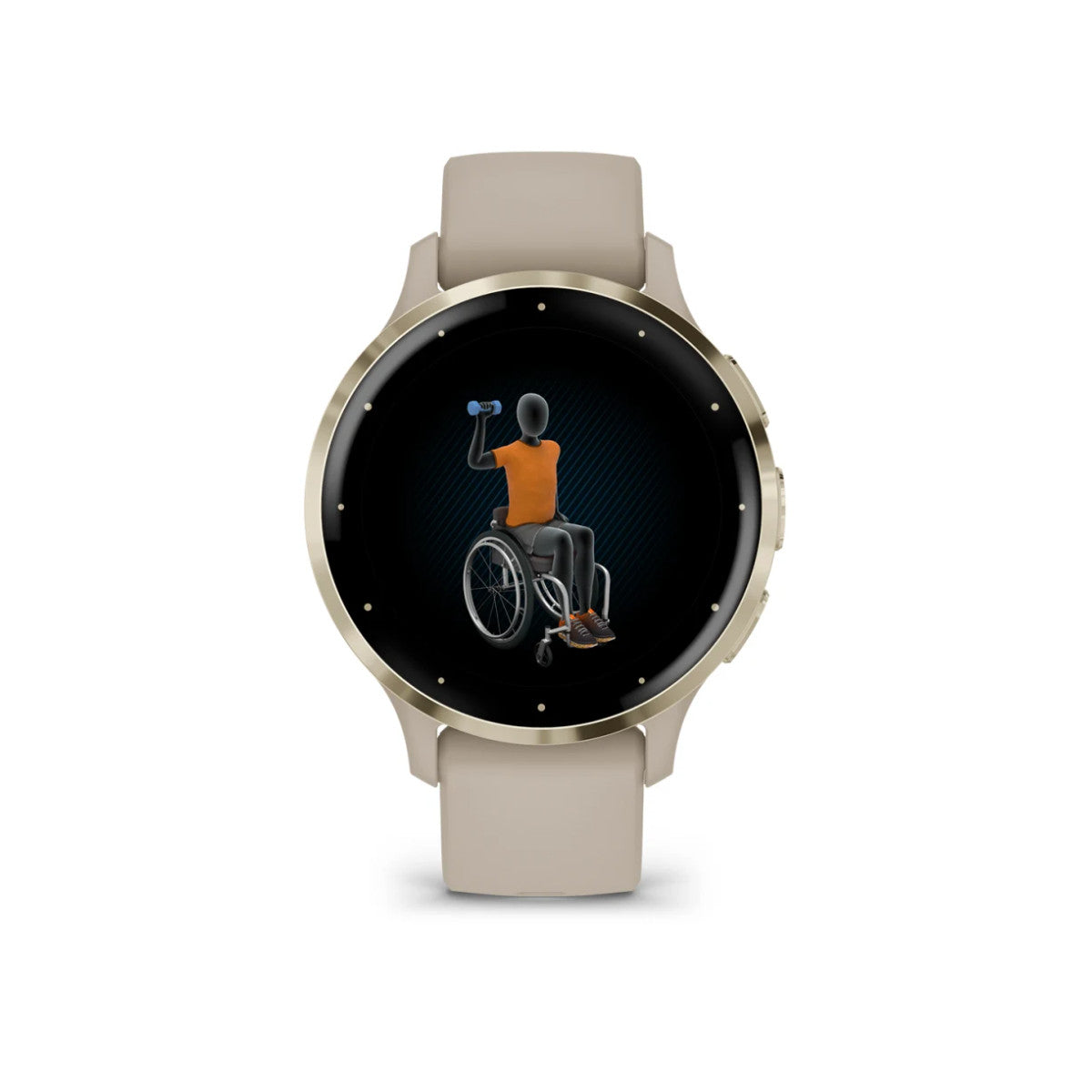 Garmin Venu 3S 3,05 cm (1.2") AMOLED 41 mm Digitale 390 x 390 Pixel Touch screen Oro, Grigio Wi-Fi GPS (satellitare)