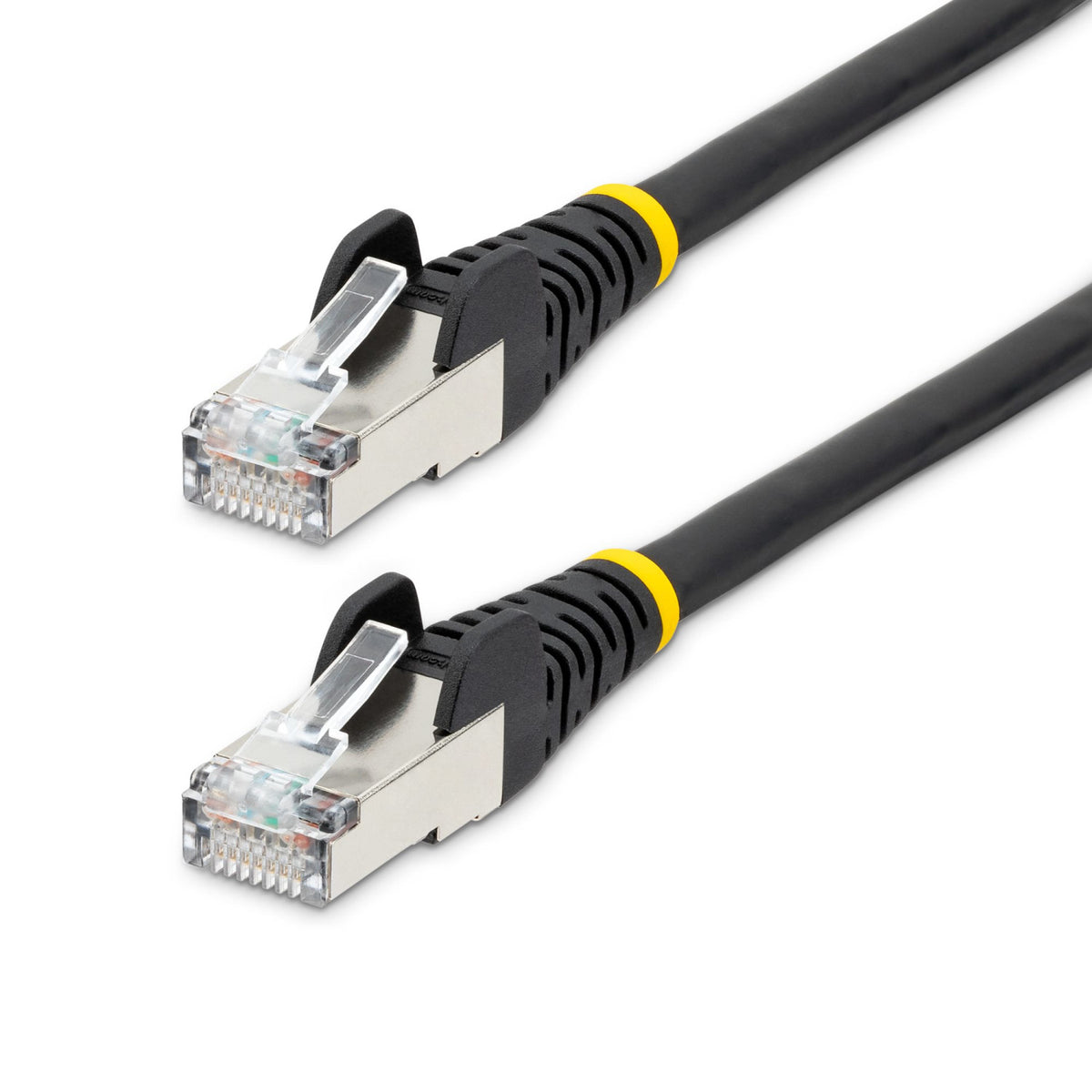 StarTech.com Cavo Ethernet CAT 6a - 5m - Nero - Cavo di rete LAN Low Smoke Zero Halogen (LSZH) - 10GbE 500MHz 100W PoE - Filo/Cavo patch schermato S/FTP con spinotto RJ45 antigroviglio e rilievi di trazione