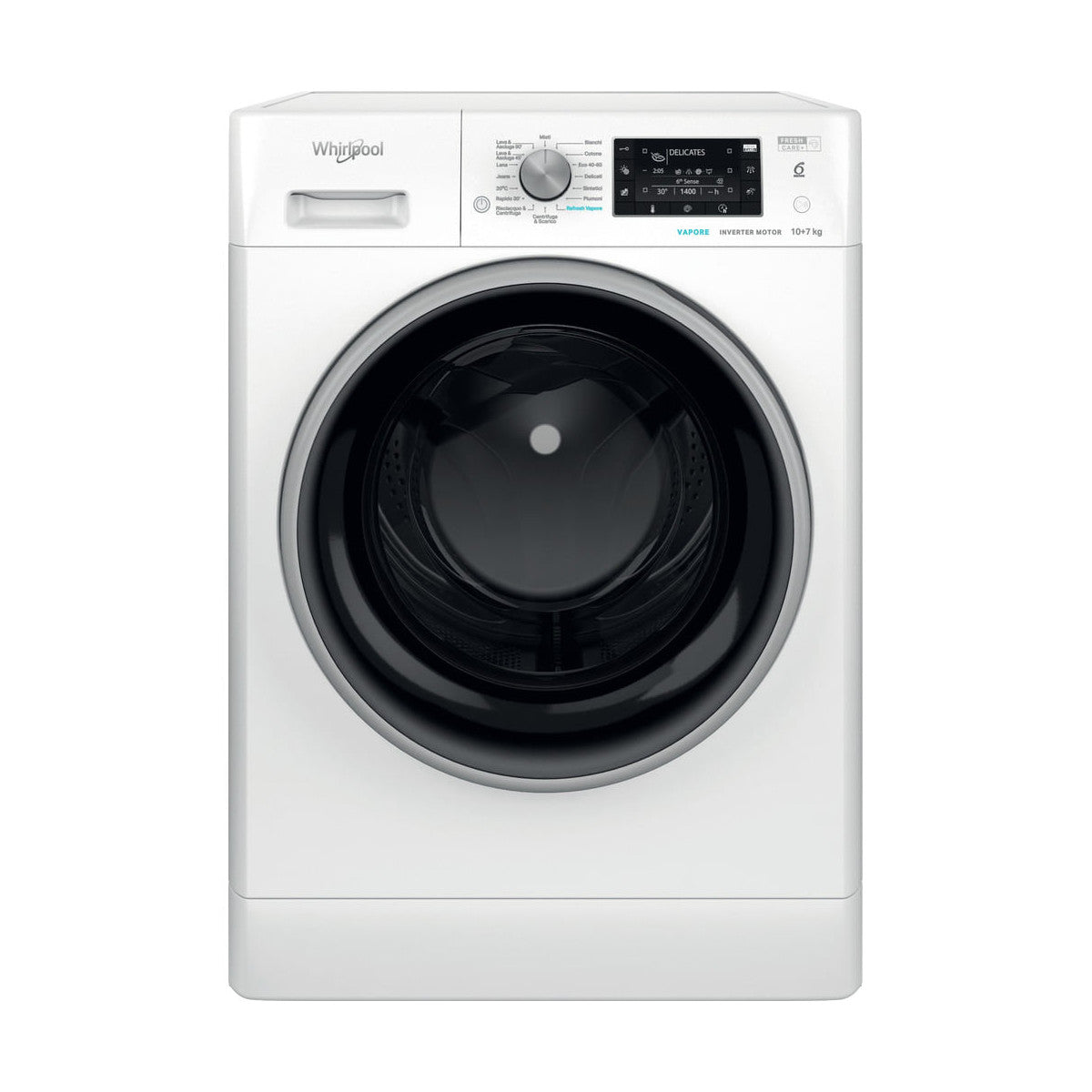 Whirlpool FreshCare Lavasciuga a libera installazione - FFWDD 107448 WBS IT