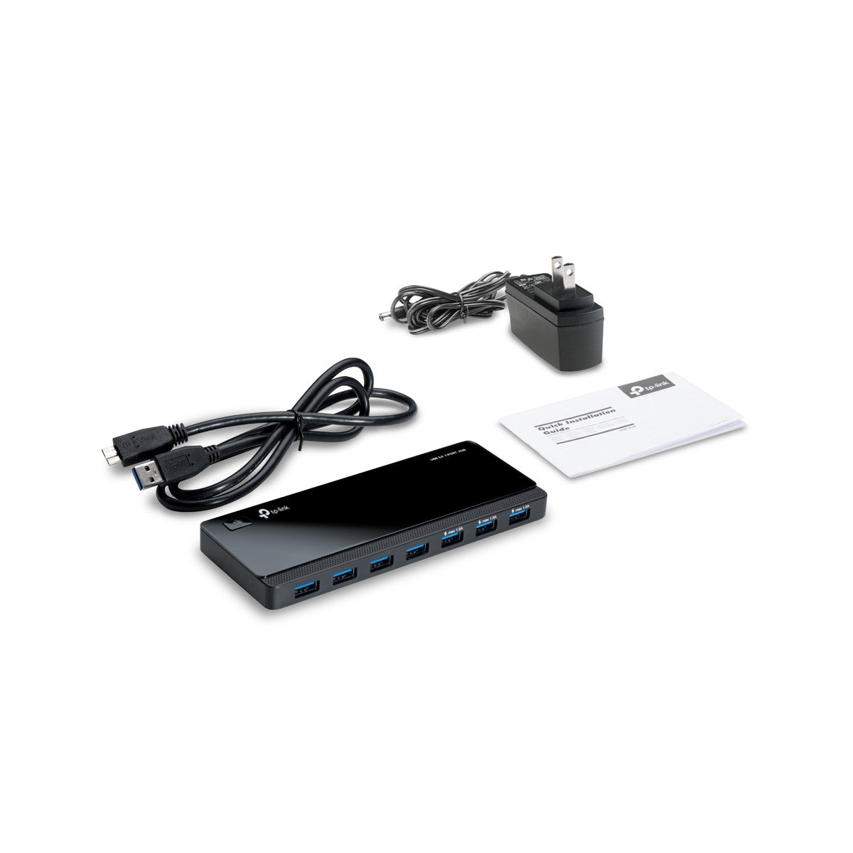TP-Link UH700 hub di interfaccia USB 3.2 Gen 1 (3.1 Gen 1) Micro-B 5000 Mbit/s Nero