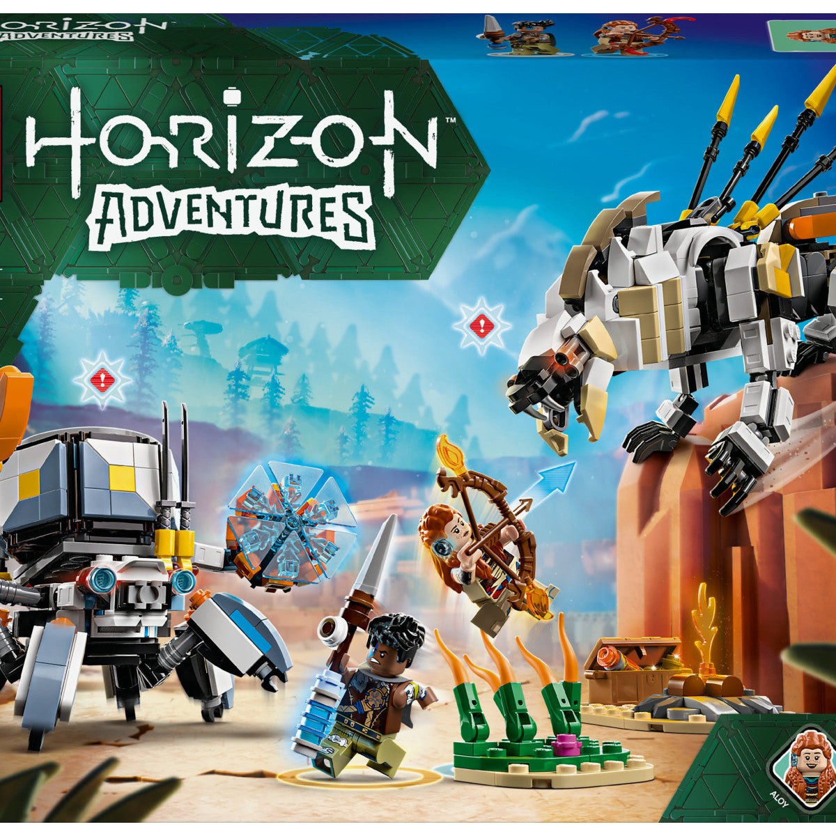 Lego 77037 Horizon Adventures Aloy e Varl contro Arcapode e Secodonte