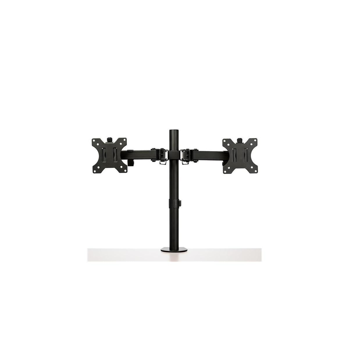 StarTech.com ARMDUAL2 supporto da tavolo per Tv a schermo piatto 81,3 cm (32") Nero