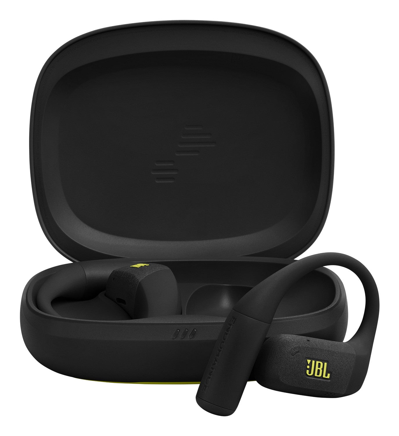 JBL Endurance Zone Cuffie Sportive Open-Ear True Wireless con Archetto Ergonomico, colore Nero e Giallo