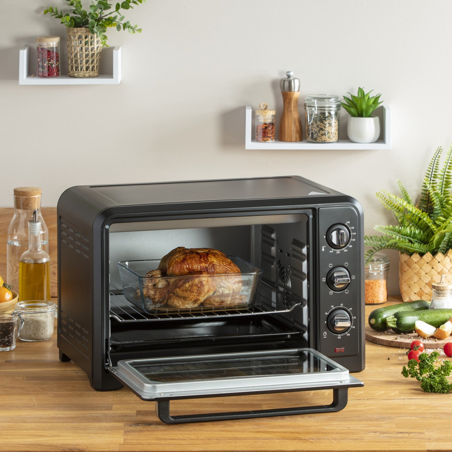 OX4648 Optimo Forno Elettrico con Capacità di 33 L Potenza 1600 W 28x31x36cm