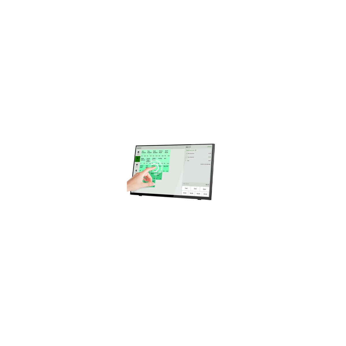 Atlantis Land A05-T22A-VHDM Monitor PC 54,5 cm (21.4") 1920 x 1080 Pixel Full HD LED Touch screen Nero