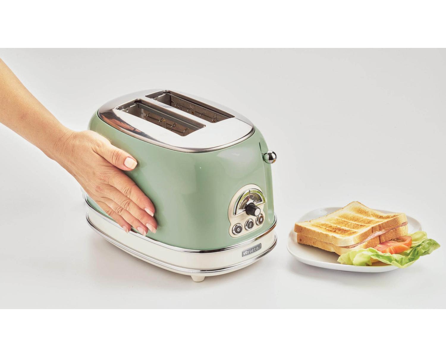Ariete 155 Tostapane 2 Fette Vintage Potenza 810 W Verde