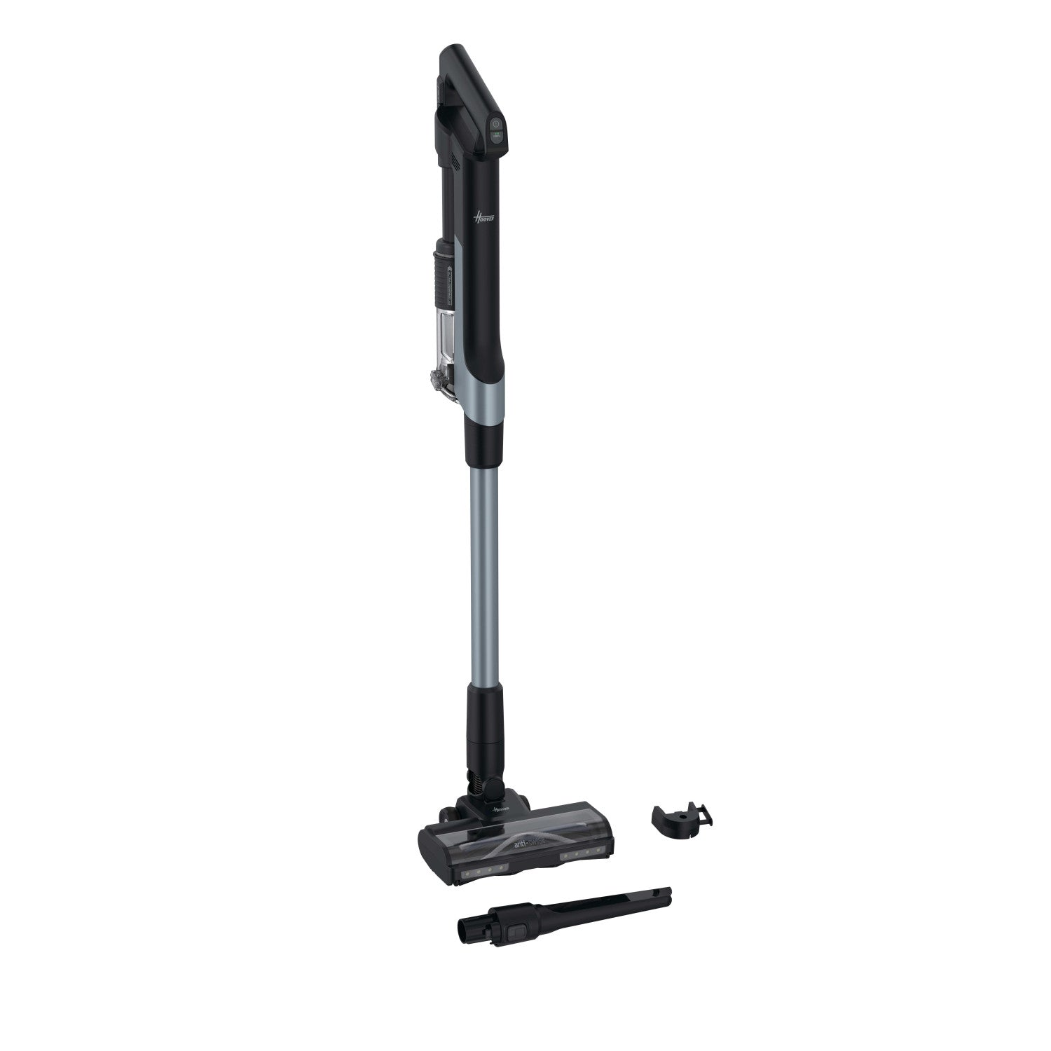Hoover HF210HP 011 Aspirapolvere elettrica Batteria Secco EPA Senza sacchetto 1 L 165 W Grigio, Quarzo metallizzato
