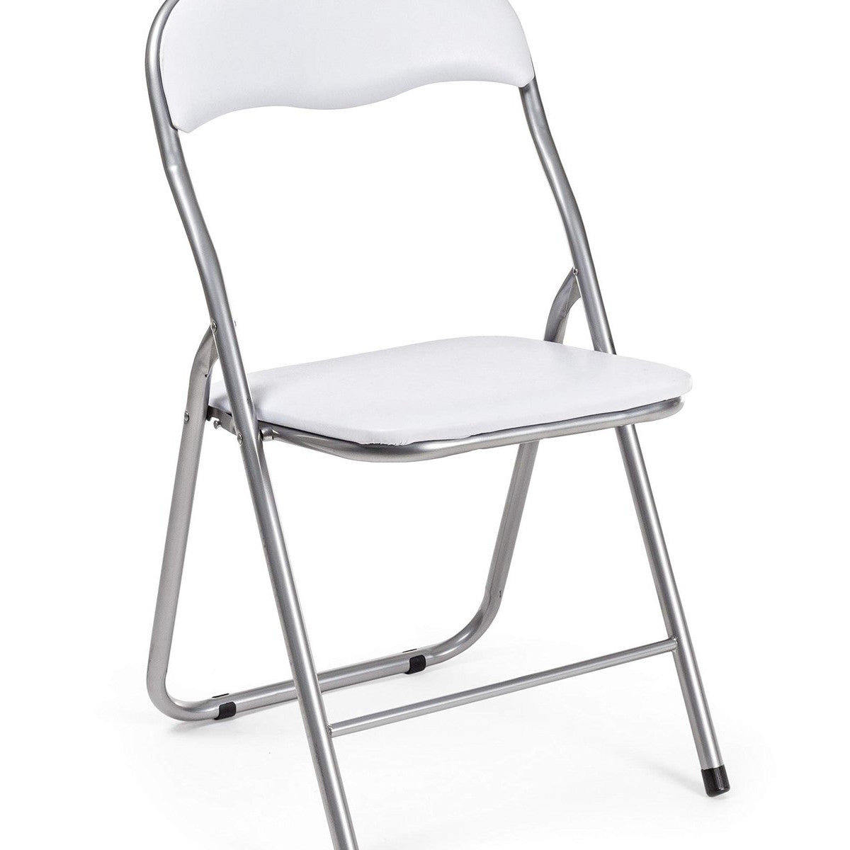 Yes Everyday Sedia Pieghevole Joy Bianco in Acciaio e PVC