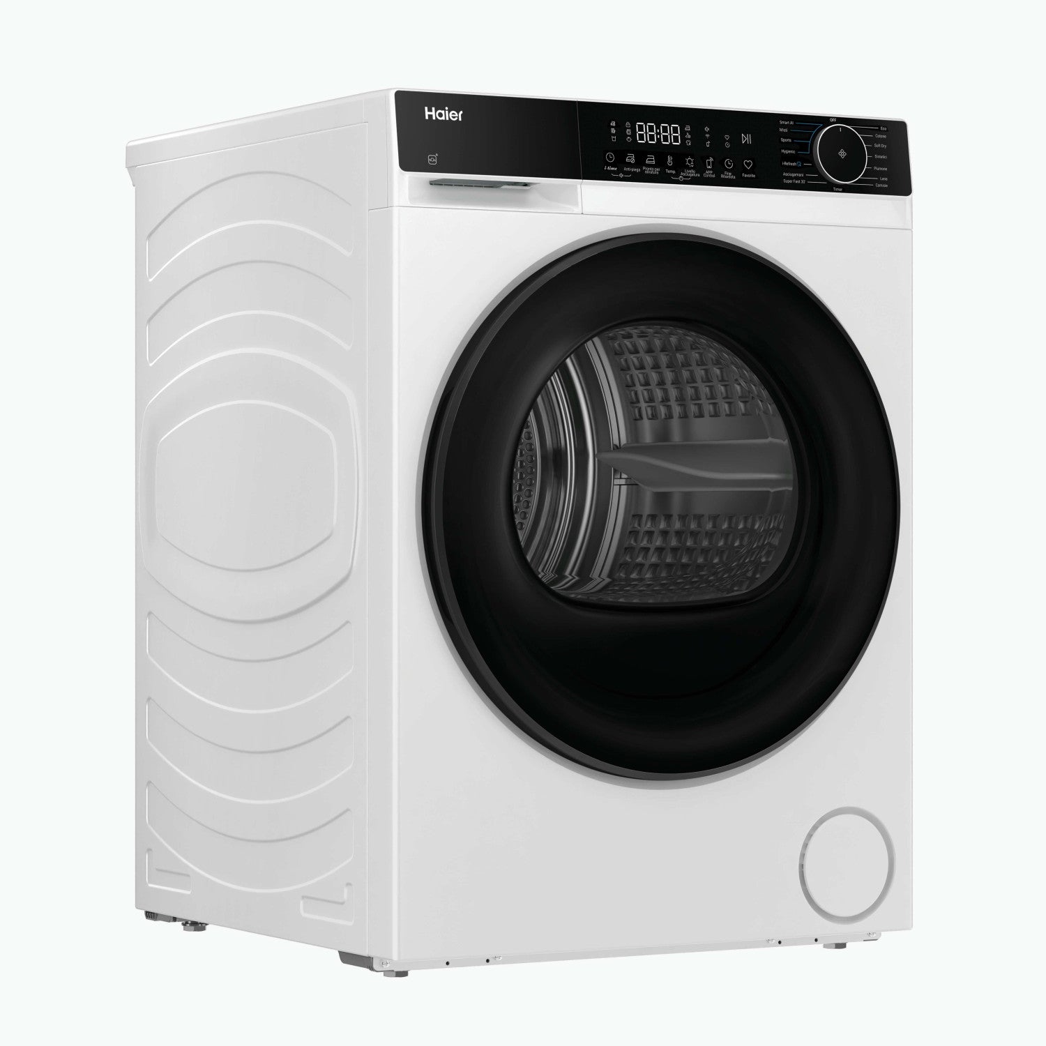 Haier X Series 5, Asciugatrice 8 KG, Classe D, Bianco, I-Refresh, Wi-Fi, Smart AI, HD80-D357U1-IT