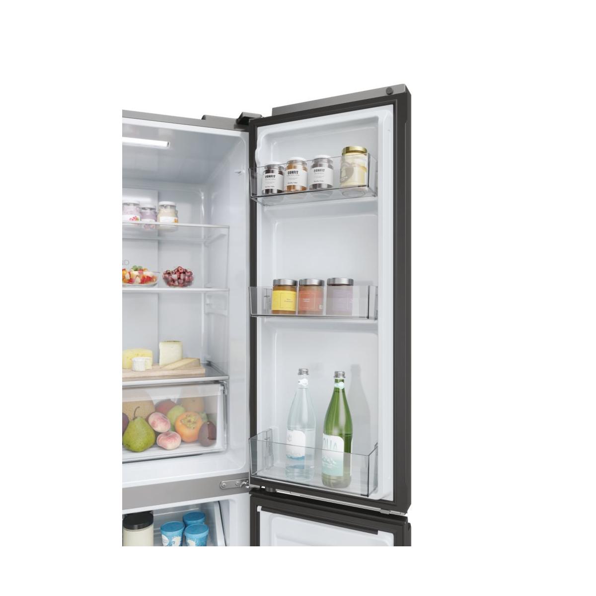 Haier Cube 83 Serie 3 Multidoor HCR3818ENMM ClasseE 467lt-Platino, Stainless steel