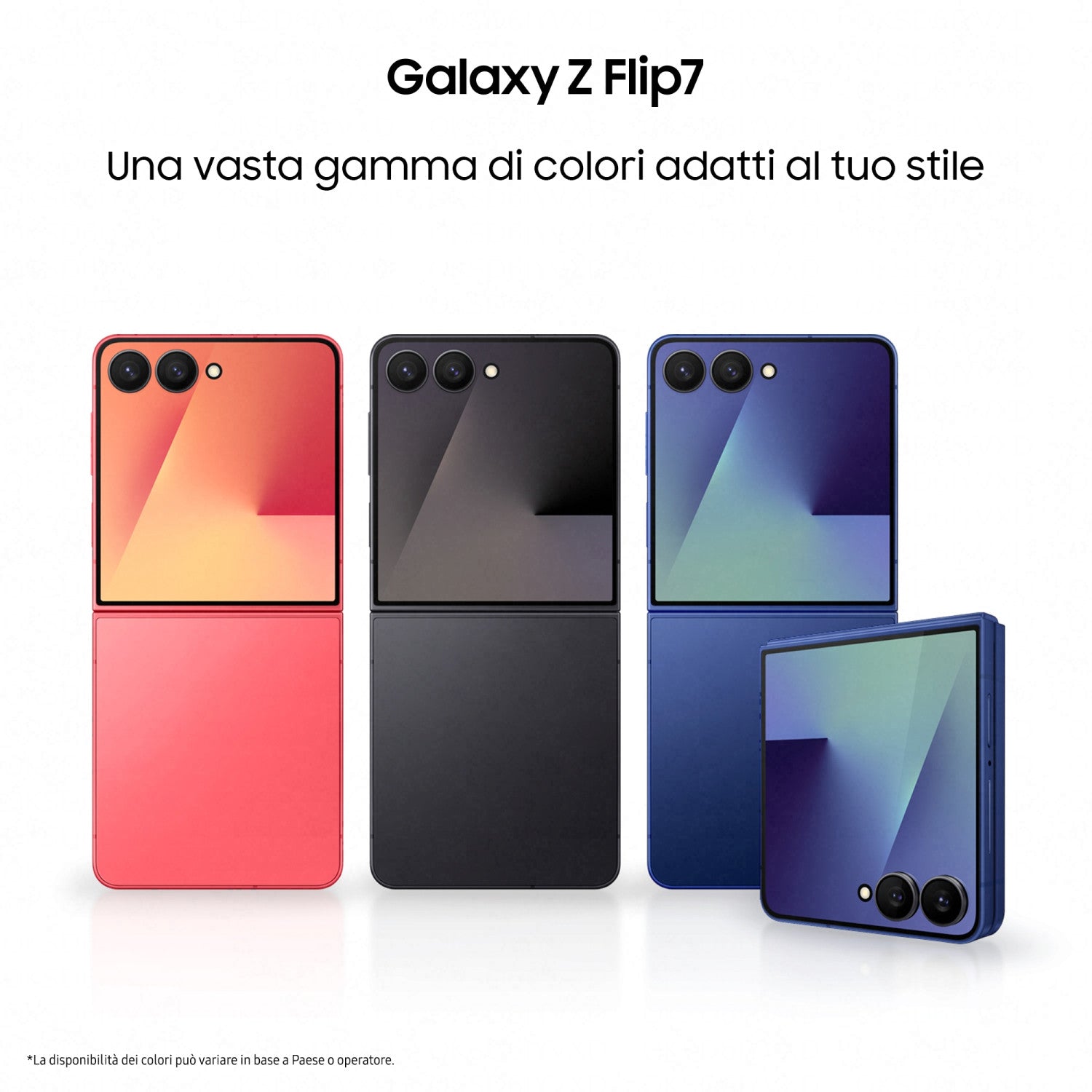 Samsung Galaxy Z Flip7 Smartphone AI, RAM 12GB, 512GB, Display 4,1pollici Super AMOLED/6,9pollici Dynamic AMOLED 2X, Fotocamera 50MP, Jetblack