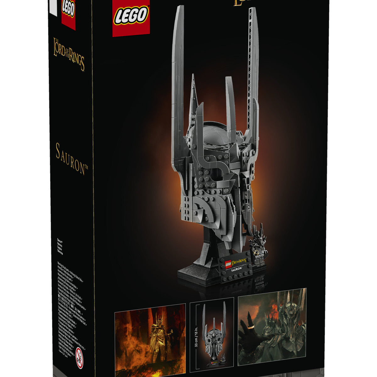 LEGO Icons Il Signore degli Anelli Elmo di Sauron 11373 Set da Costruzione 538 Pezzi 18