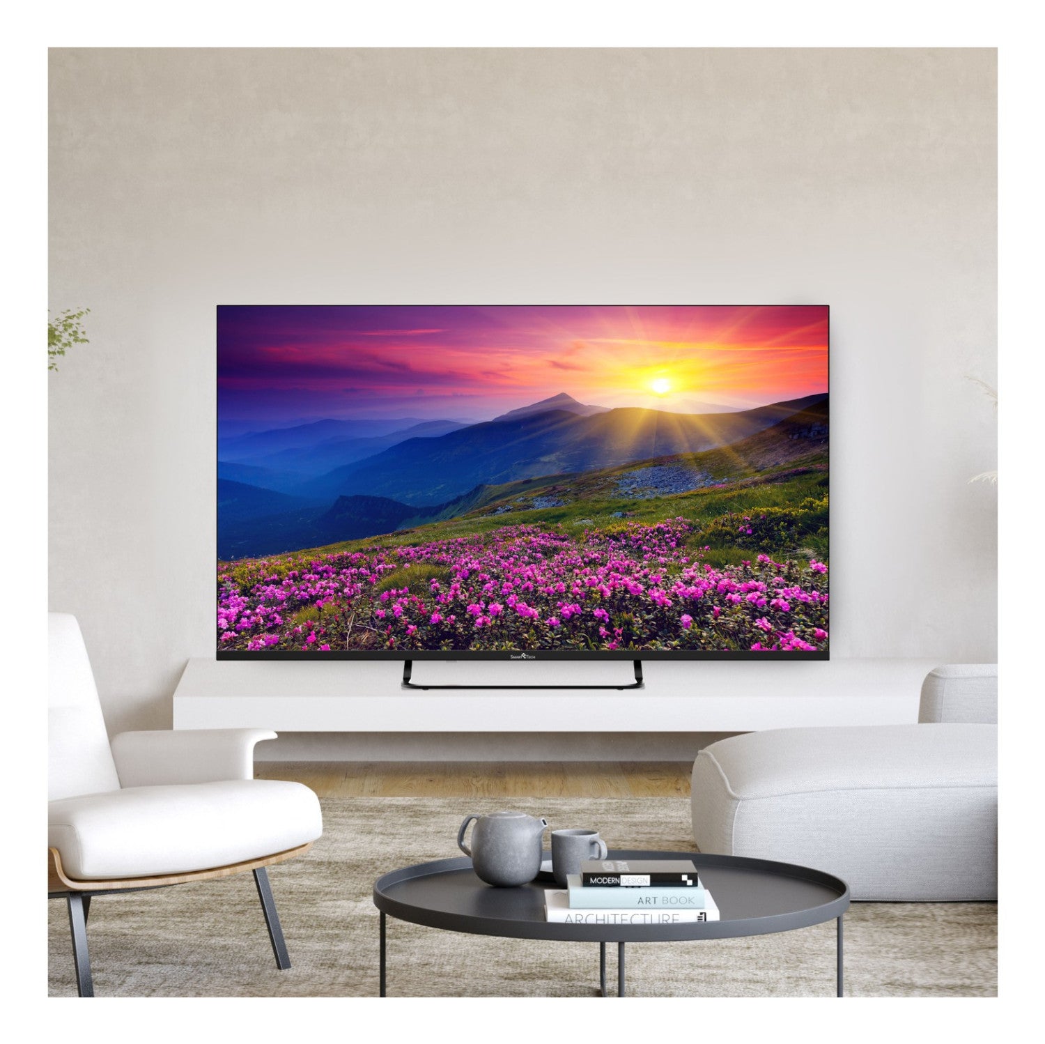 Smart Tech 43FV02V TV 109,2 cm (43pollici) 4K Ultra HD Smart TV Wi-Fi Grigio 230 cd/m²