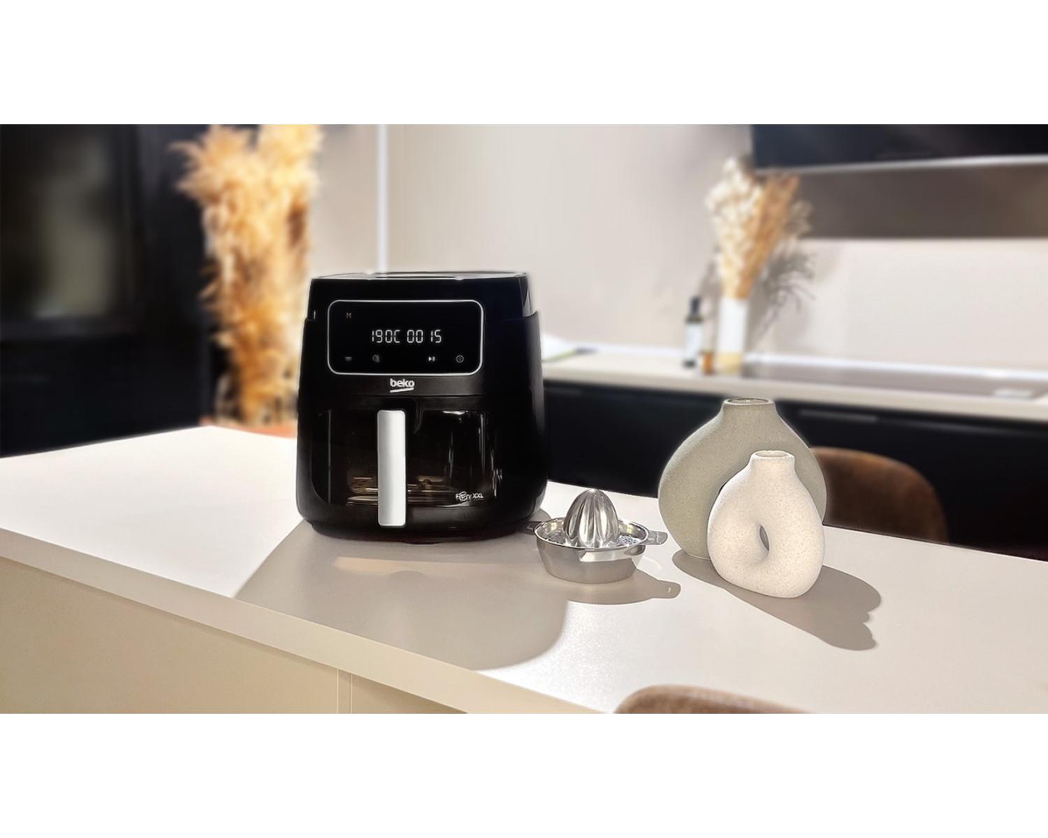 Beko FRL3374B Singolo 7,6 L Indipendente 1900 W Friggitrice ad aria calda Nero