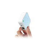 TP-LINK TL-WR802N router wireless Fast Ethernet Banda singola (2.4 GHz) 4G Blu, Bianco