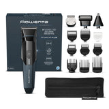 Rowenta X Series 700 Regolabarba Multifunzione 14-in-1 da Uomo, Lame Autoaffilanti in Acciaio Inox ad Alto Tenore di Carbonio, TN9650