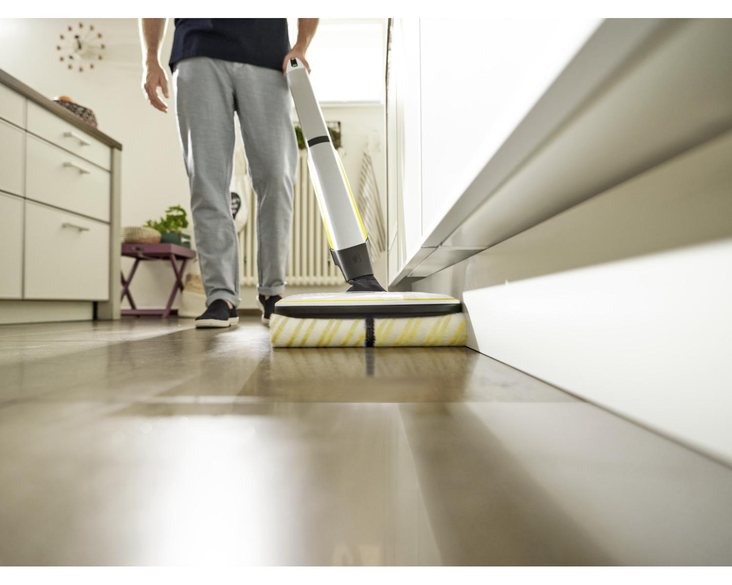 Karcher FC 7 CORDLESS Lavapavimenti Bagnato Senza Sacchetto 2,85 Ah Nero Giallo Bianco