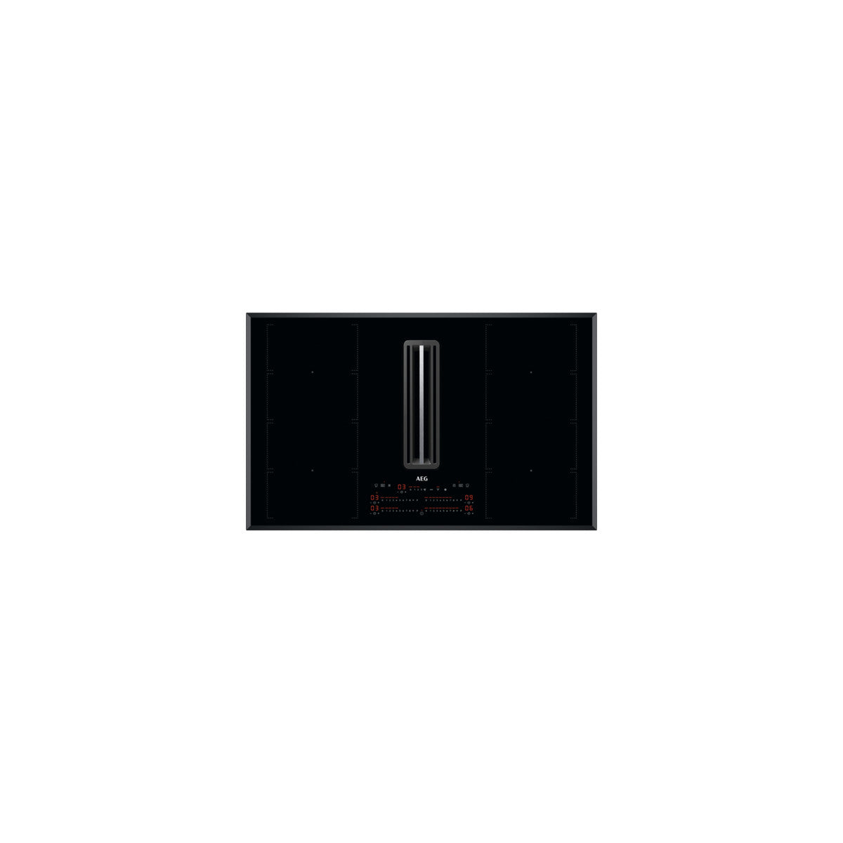 AEG CCE84779FB piano cottura Nero Da incasso 83 cm Piano cottura a induzione 4 Fornelli Cappa da incasso