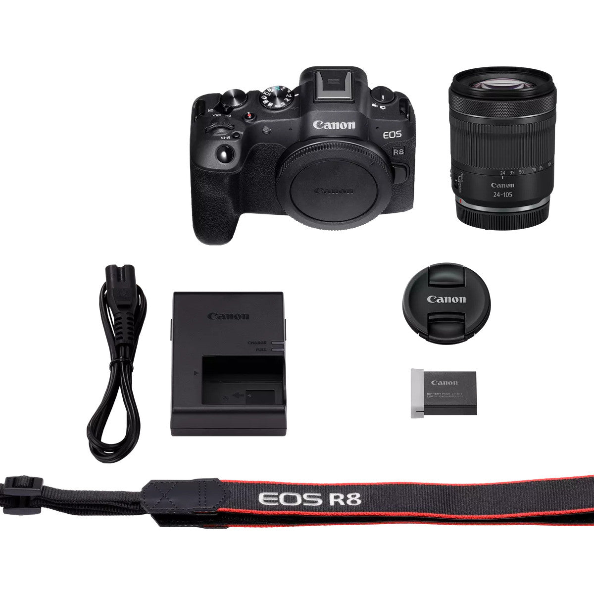 Canon EOS R8 RF 24-105mm F4-7.1 IS STM MILC 24,2 MP CMOS 6000 x 4000 Pixel Nero