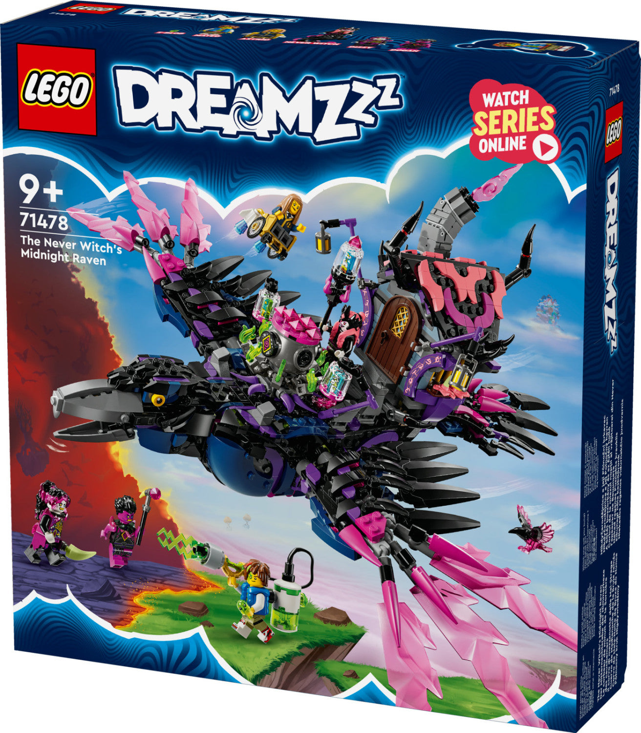 LEGO DREAMZzz Il Corvo di Mezzanotte della Mai-Strega 71478 Set 9 1203 Pezzi
