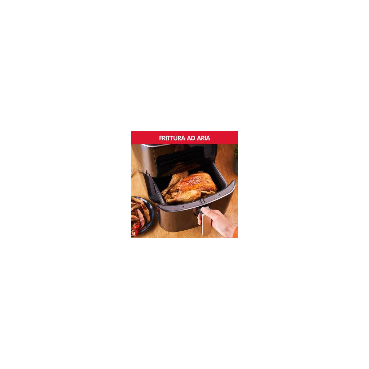 Moulinex AL2018 Friggitrice ad Aria 6,5L, Friggitrice ad Aria Calda, Colore Nero
