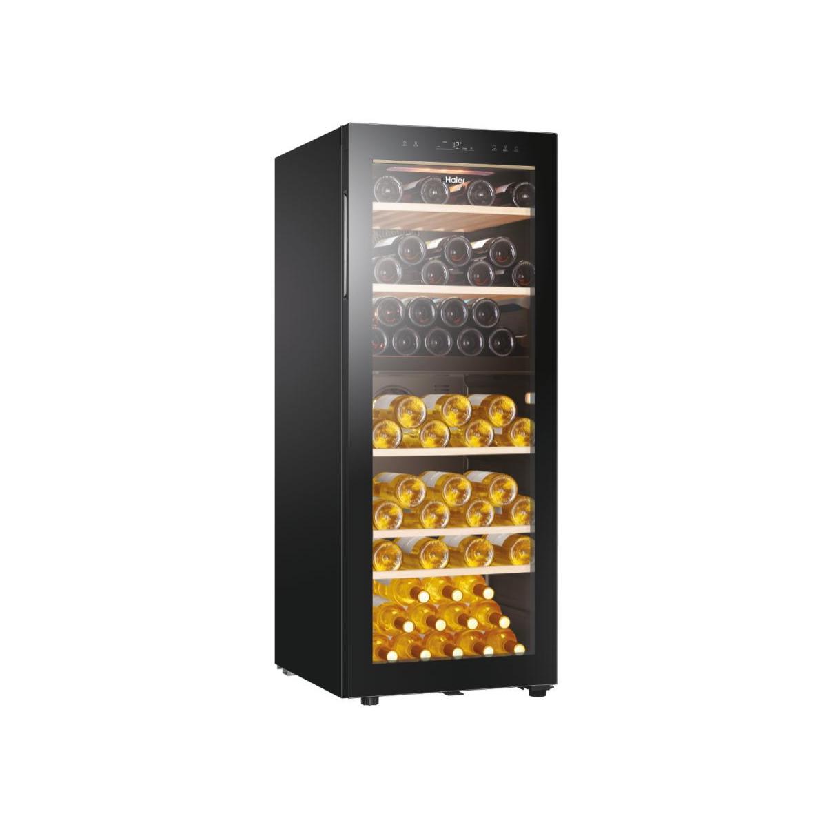Haier Wine Bank 50 Serie 5 HWS79GDG Cantinetta vino con compressore Libera installazione Nero 79 bottiglie