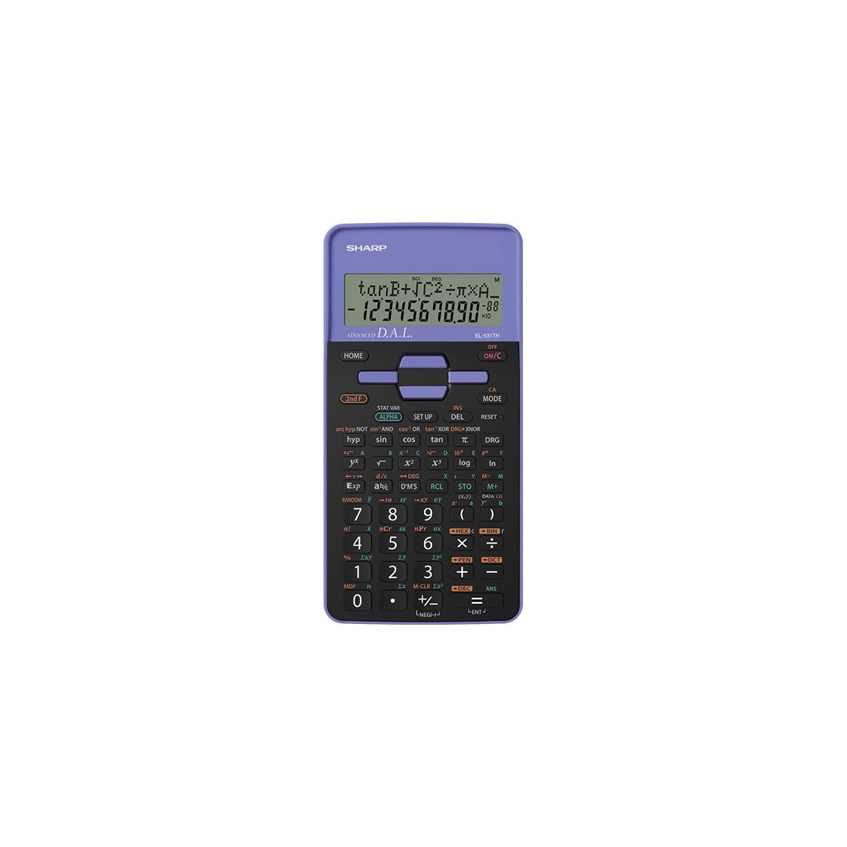 Sharp EL-531TH calcolatrice Tasca Calcolatrice scientifica Nero, Viola