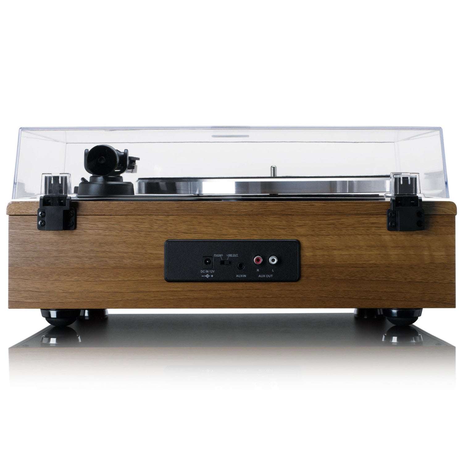 LENCO LS-410WA Giradischi Record Player with 4 built-in speakers - Wood