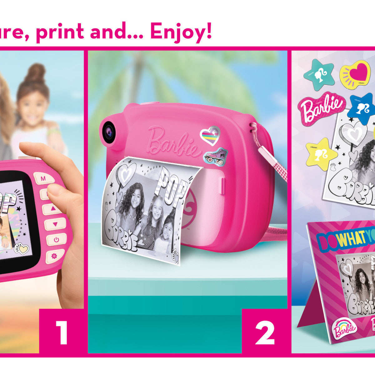 Lisciani Barbie Print Cam Hi-Tech Display 6