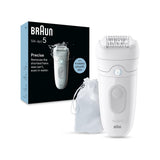 Braun Silk-épil 5 SE5-011 Epilatore Wet Dry con 28 Pinzette Tecnologia MicroGrip Bianco