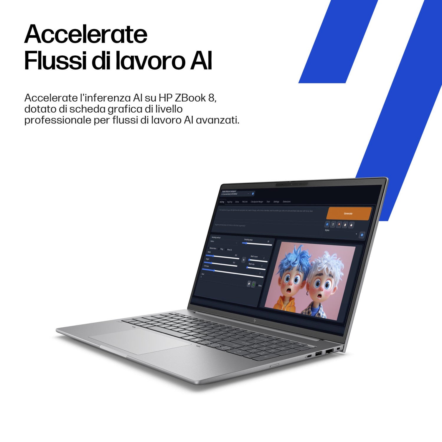 HP ZBook 8 G1i 16 inch Mobile Workstation PC Wolf Pro Security Edition Intel Core Ultra 9 285H 40,6 cm (16") WUXGA 32 GB DDR5-SDRAM 1 TB SSD NVIDIA RTX 500 Ada Wi-Fi 7 (802.11be) Windows 11 Pro AI Workstation, AI PC