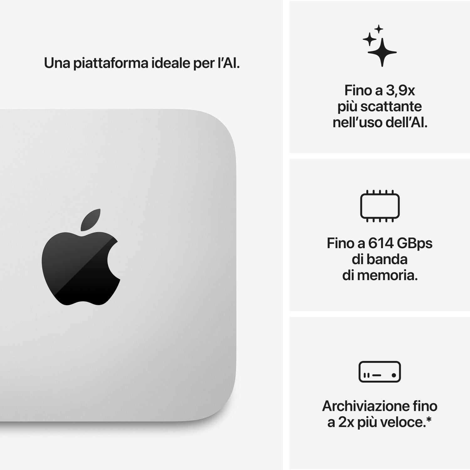 Apple Mac Studio : Chip M5 Max con cpu 18 core e gpu 32 core, 512GB SSD