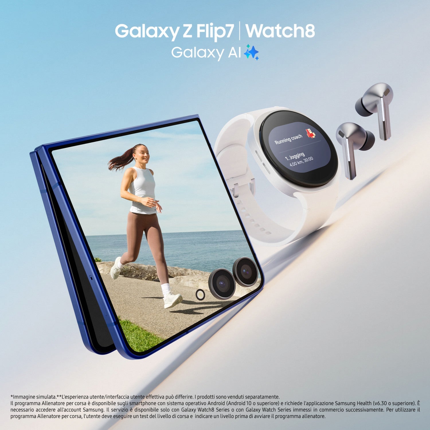Samsung Galaxy Z Flip7 Smartphone AI, RAM 12GB, 512GB, Display 4,1pollici Super AMOLED/6,9pollici Dynamic AMOLED 2X, Fotocamera 50MP, Jetblack