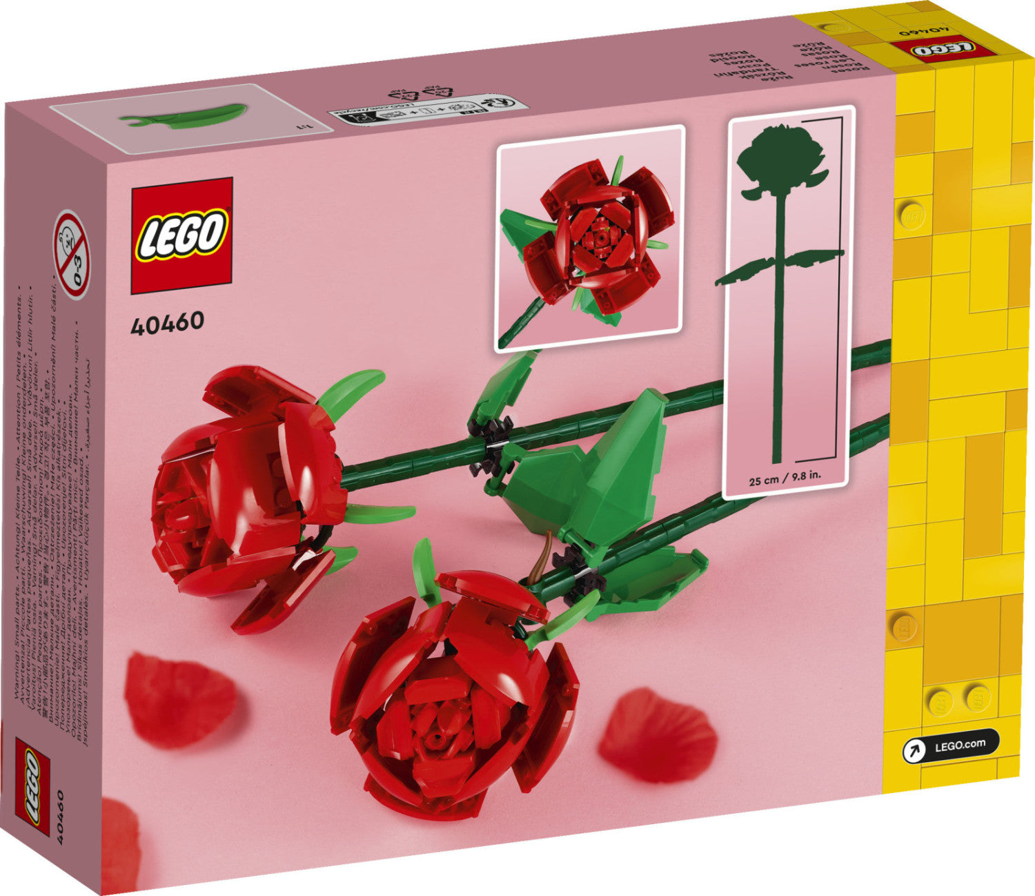 LEGO Botanicals Rose 40460 Set da Costruzione 120 Pezzi