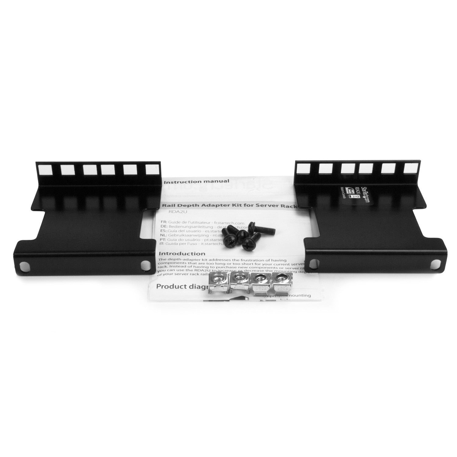 StarTech.com RDA2U porta accessori Adattatore di profondità