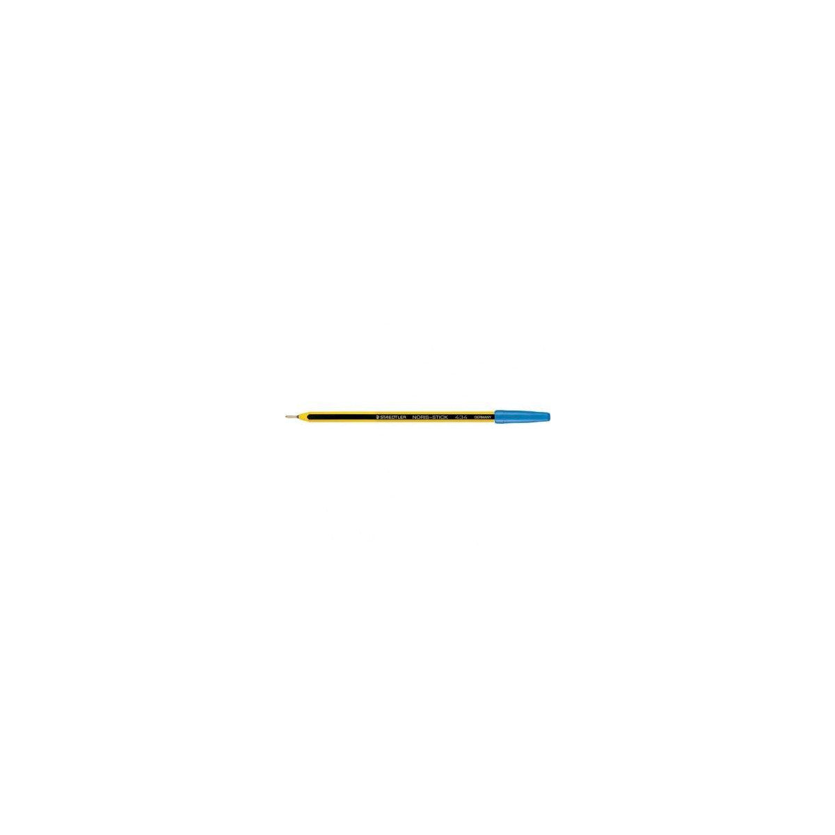 Penna A Sfera Staedtler Noris Stick Verde - Punta 1 Mm - Fusto Giallo/Nero (Conf. 20)