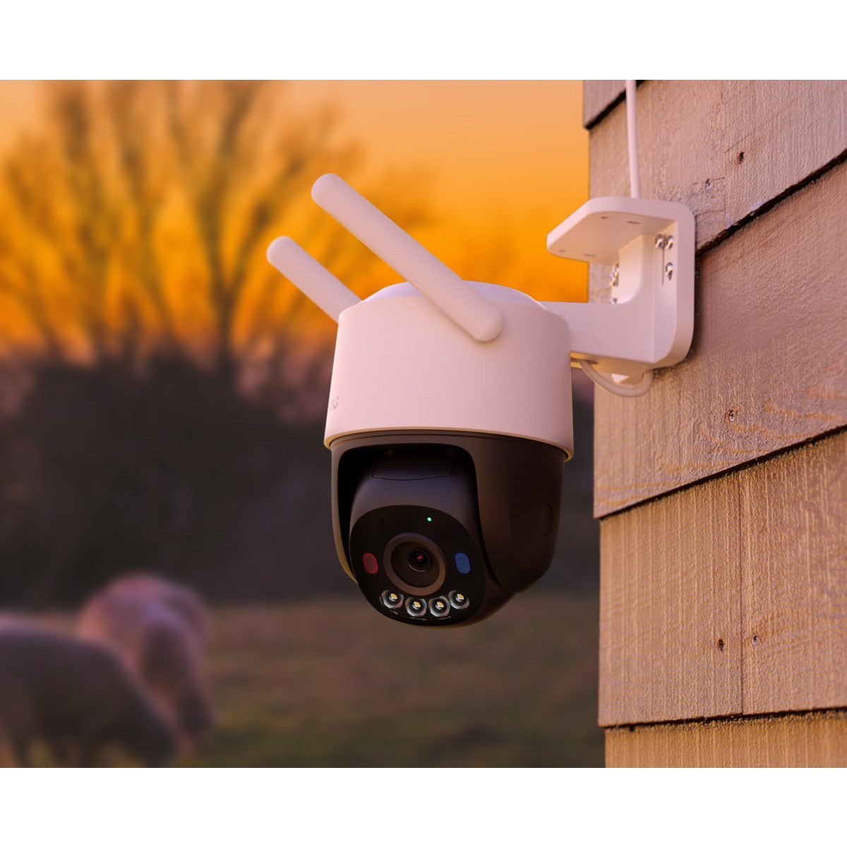 Imou Cruiser SC 4G 2K (3MP) - Telecamera 4G da esterno Motorizzata 360gradi- Visione Notturna a Colori, IP66, Tracciamento Intelligente, Rilevamento Umano, Deterrenza attiva (Faretto, Luci Blue e Rosse e Sirena, Audio Bidirezionale