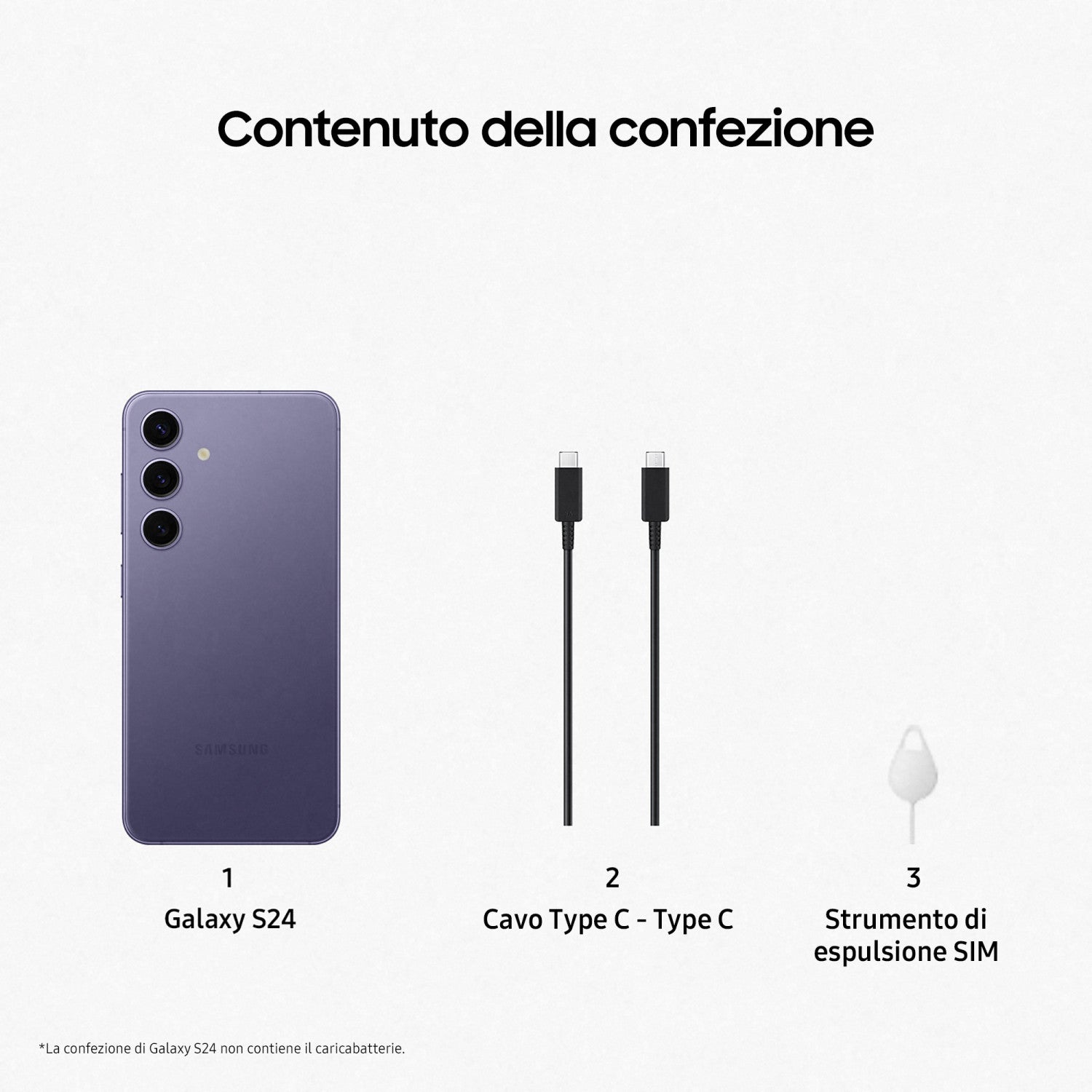 Smartphone Samsung Galaxy S24 5G 256 GB Cobalt Violet