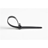 StarTech.com Fascette fermacavo riutilizzabili da 12 cm - 7 mm di larghezza, 30 mm di diametro del fascio e resistenza alla trazione 22 kg, fascette di nylon per interni/esterni, Omologati 94V-2/UL, 100 pezzi - nero