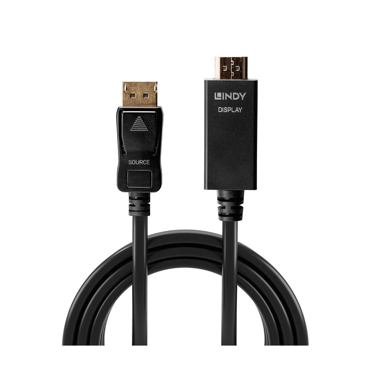Lindy 36920 cavo e adattatore video 0,5 m DisplayPort HDMI tipo A (Standard) Nero