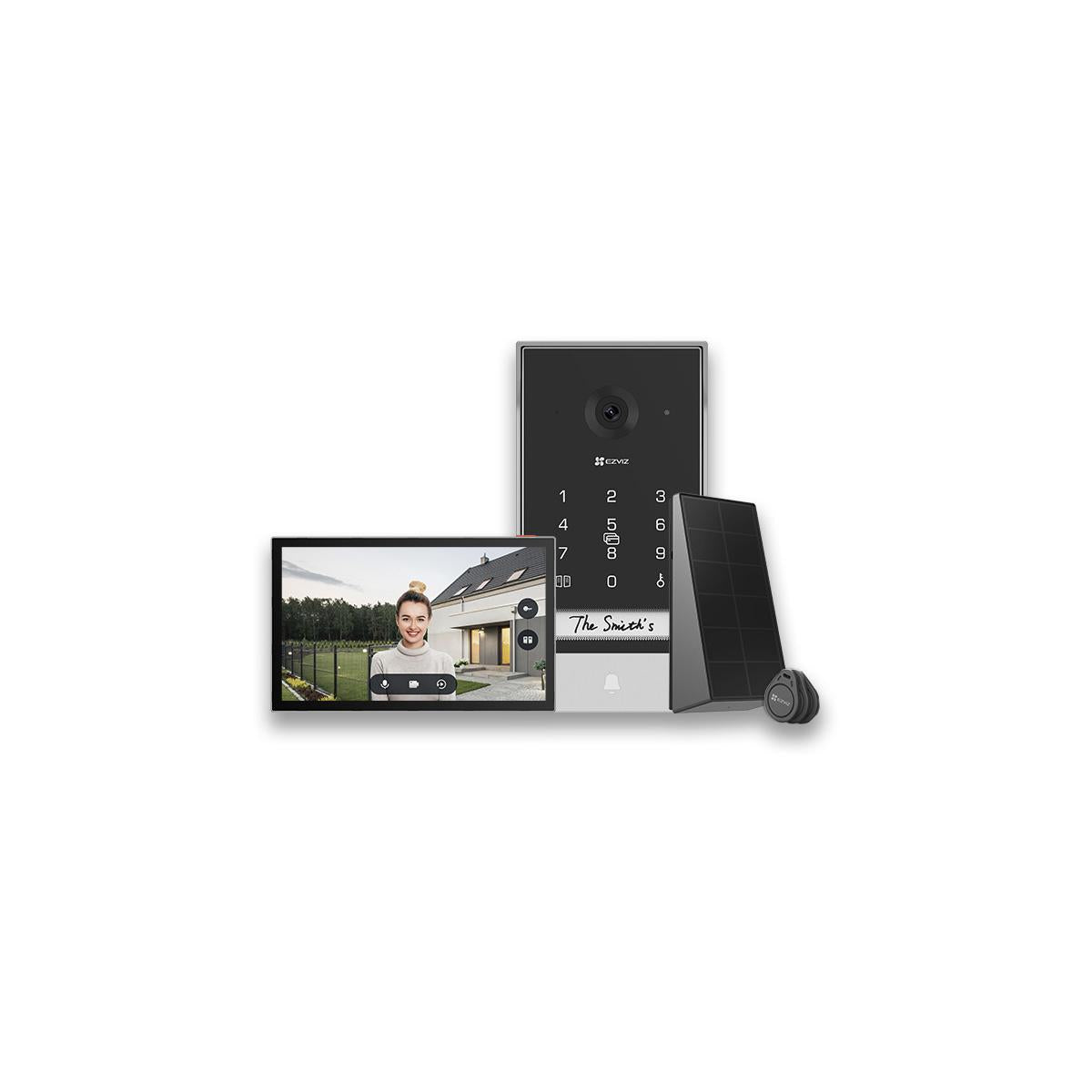 Ezviz EP7 Sistema per Video Citofono Monitor touch 7 Pollici Nero Argento