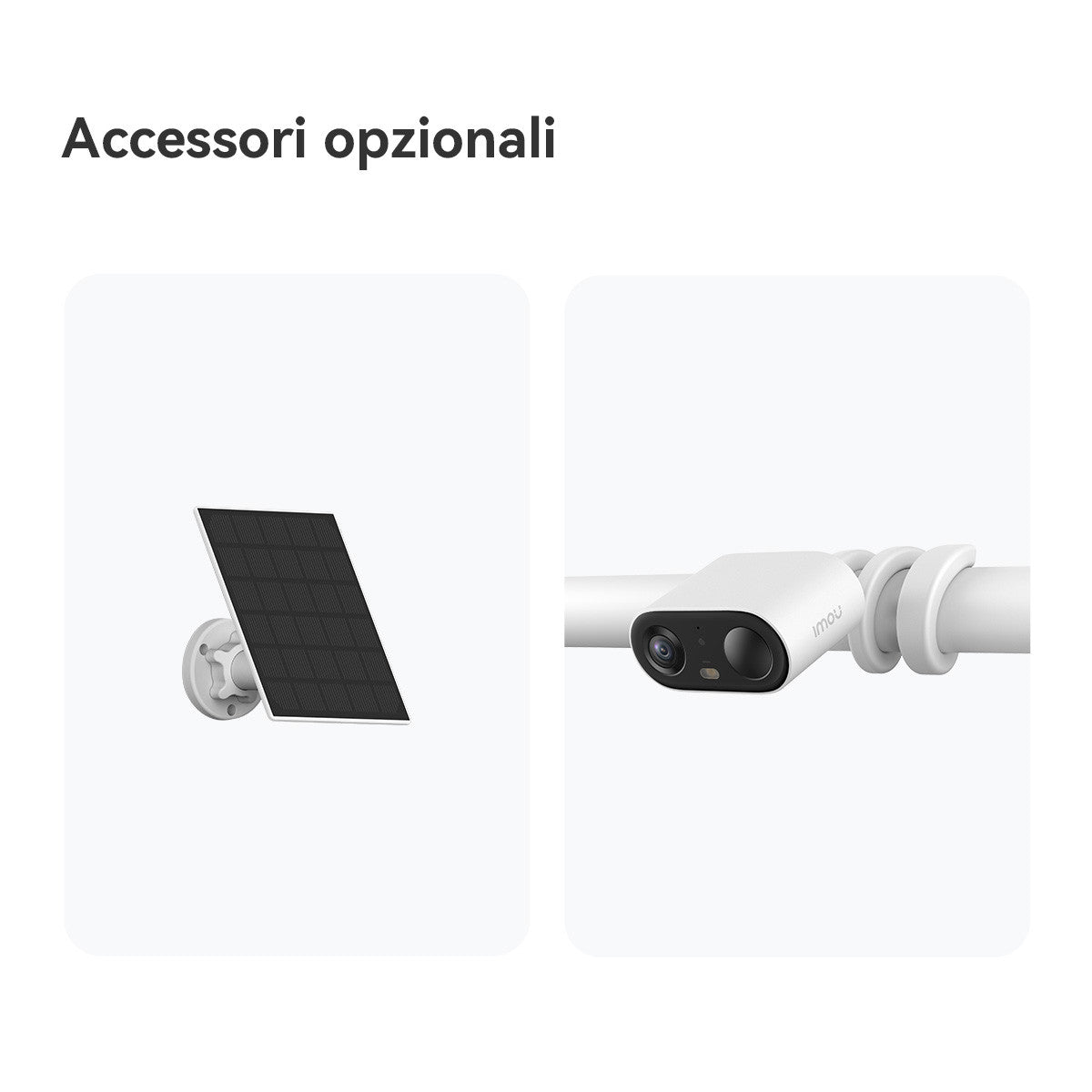 Imou Cell GO KIT 2K (3MP) Telecamera Wi-Fi Esterno/Interno Batteria Senza Fili, Rilevamento PIR/Umano, Visione Notturna a Colori, Audio Bidirezionale con Voce Personalizzata, IP65, Include Pannello solare e cavo prolunga