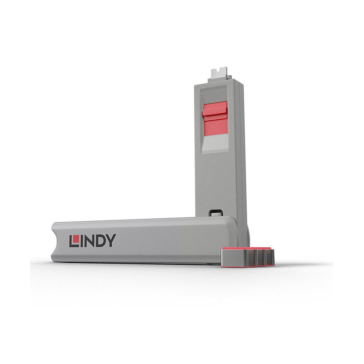 Lindy 40425 clip sicura Bloccaporte chiave USB tipo-C Rosa 5 pz