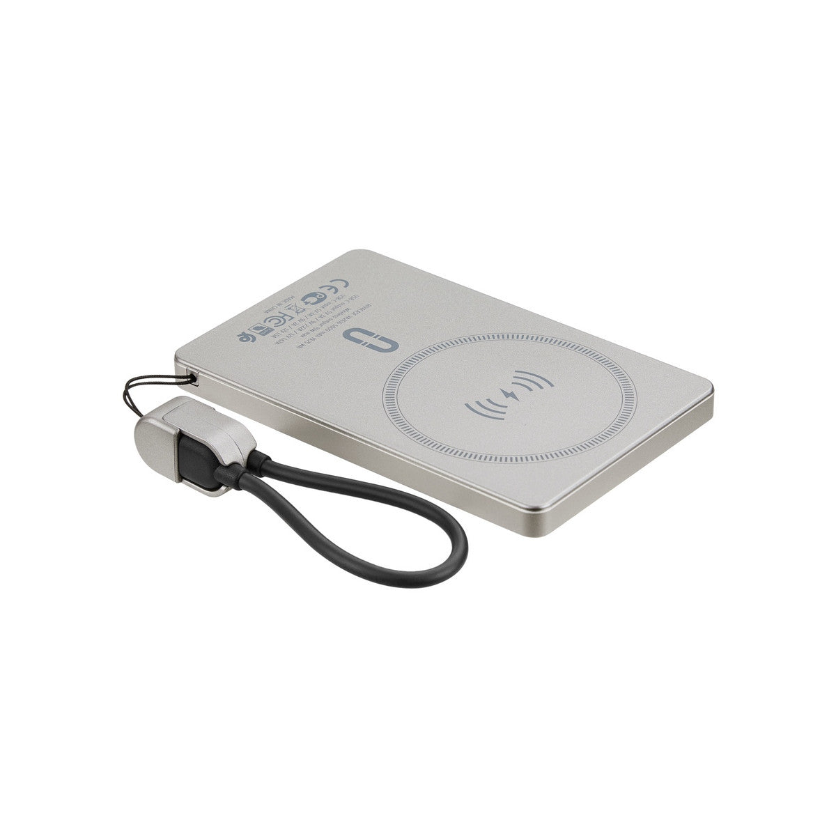 Rivacase VA2616 (5000 mAh) Banca di alimentazione Magsafe wireless 15W QC/PD20W con passante per cavo