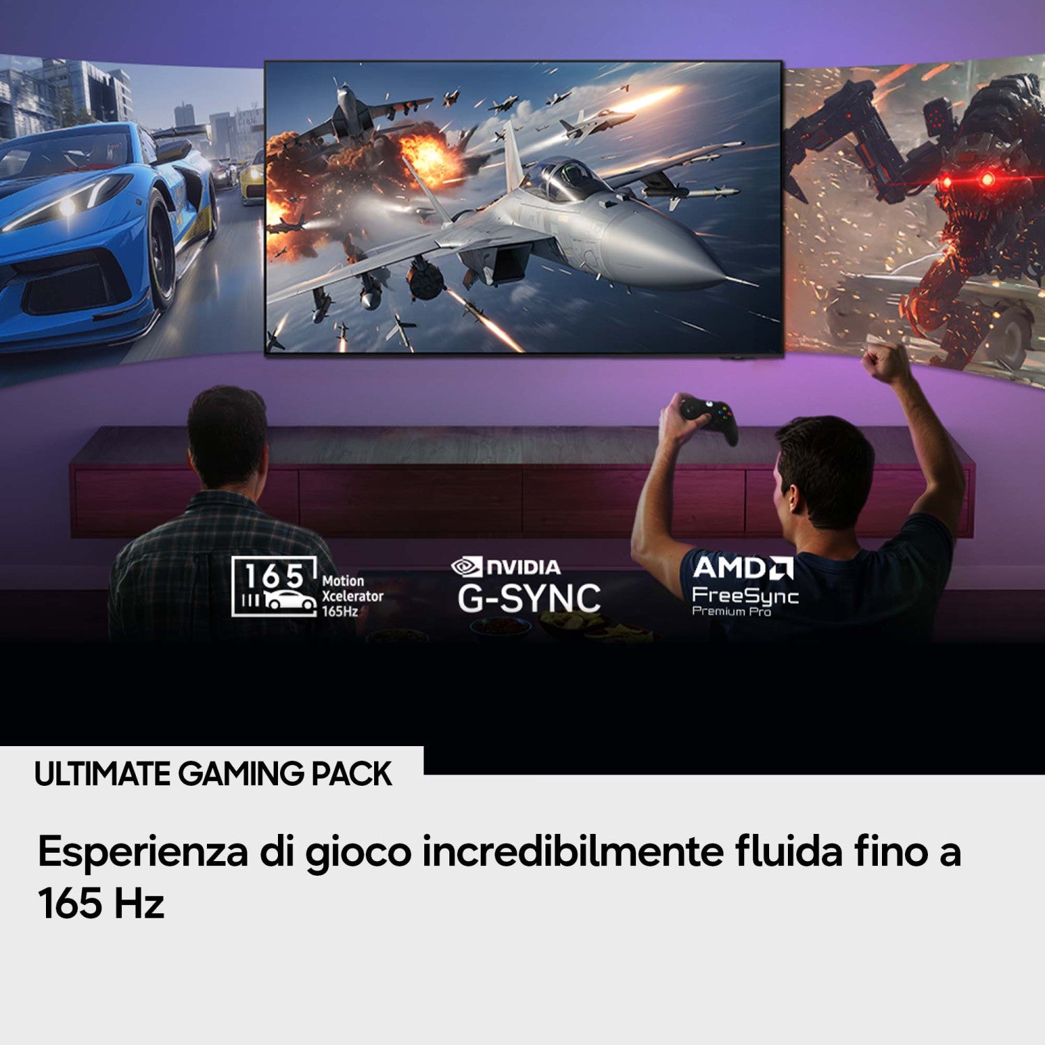 Samsung OLED AI TV 48 pollici QE48S90HAEXZT 4K, Processore NQ4 AI Gen3, 4K AI Upscaling Pro, Glare Free, OLED HDR , Motion Xcelerator 165Hz, Dolby Atmos OTS Lite, Laser Slim Design, Vision AI Smart TV, 2026
