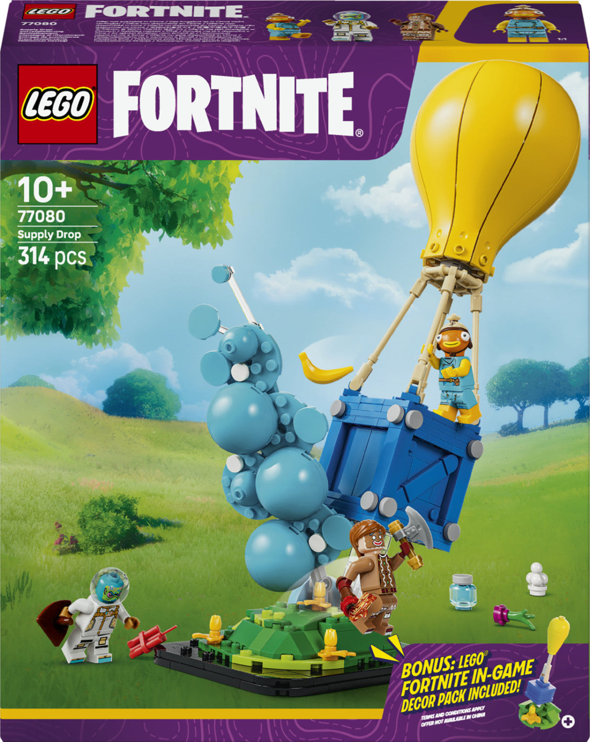 LEGO Fortnite 77080 Consegna Di Rifornimenti, Set Da Costruzione Con 3 Minifigure E Accessori, 314 Pezzi, Per Bambini E Gamer Dai 10 Anni